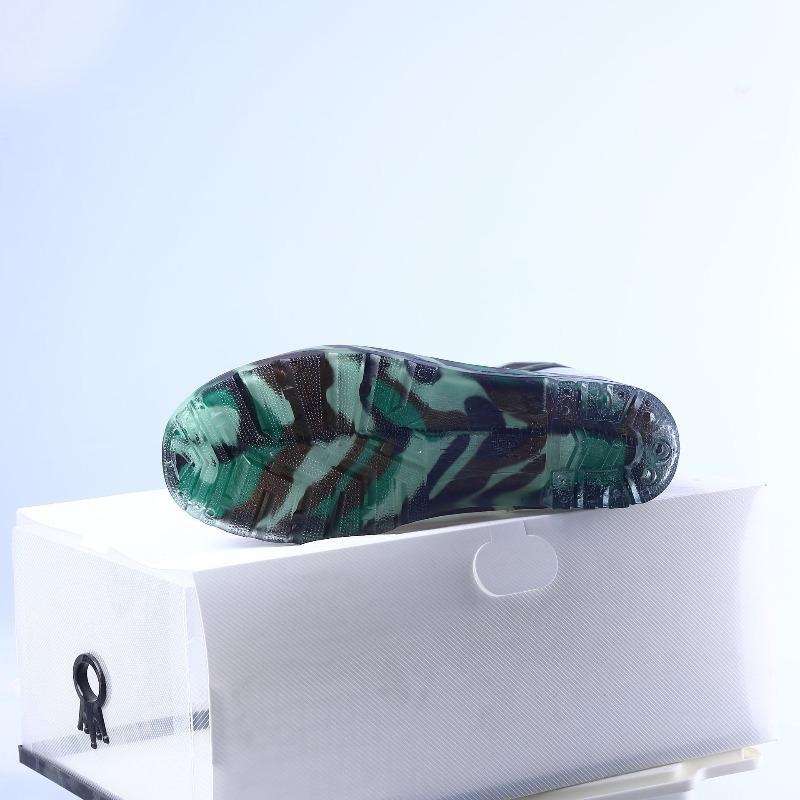 Winter Thickened Tall Soft Rubber Camouflage Rain Boots Antifreeze and Anti-skid Gaobang Water Shoes Warm Long Tube Construction Site Rain Shoes