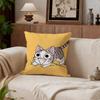 Cute Chis Sweet Home Cushion Cover Cushion Cover Set 4Pcs 50x50 45x45 40x40 Pillowcase Decorative Sofa Home Decor