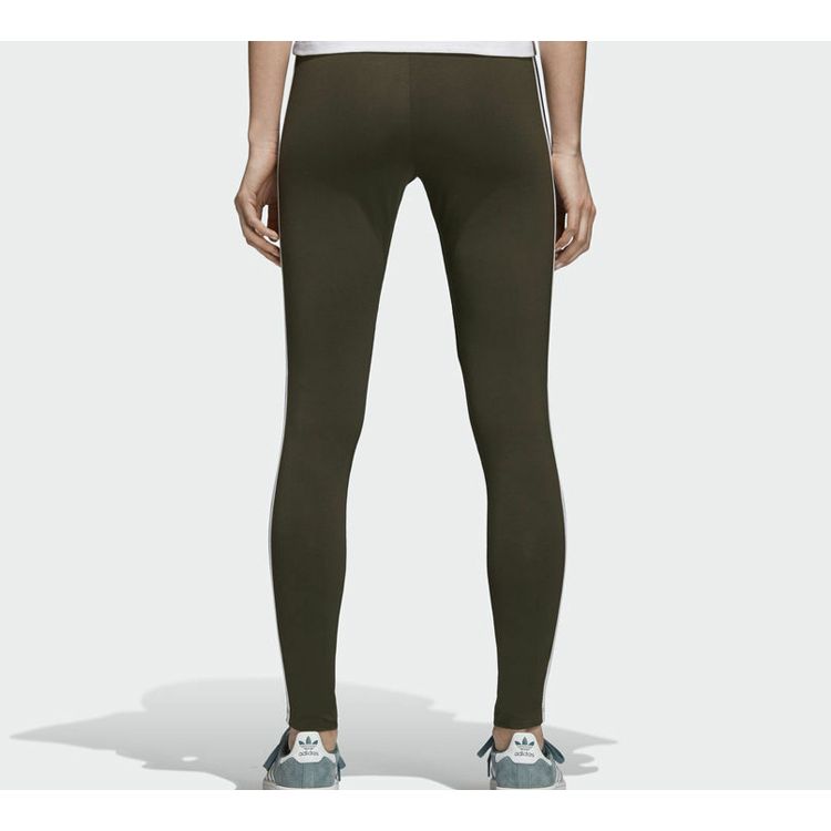 Adidas Originals Trefoil Printed Leggings Women Leggings Olive-Green DH3171
