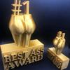 Best Ass Award Creative Best Boobs Award Ornament Funny Golden Trophy