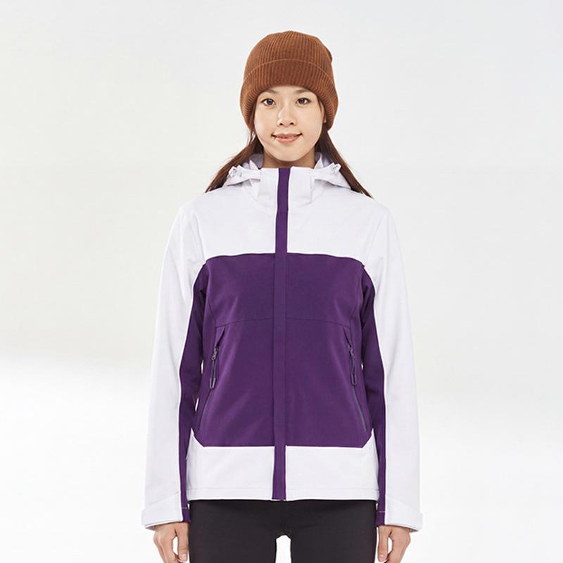 Fluoride-Free National Standard Hooded Mountaineering Jacket: Single-Layer Outdoor Windproof, Waterproof, Snowproof Outerwear with Printed Logo