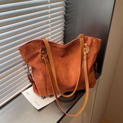 Large Capacity Fashionable Retro Soft Leather Women's Shoulder Bag Women's Autumn and Winter New Atmospheric Tote Bag