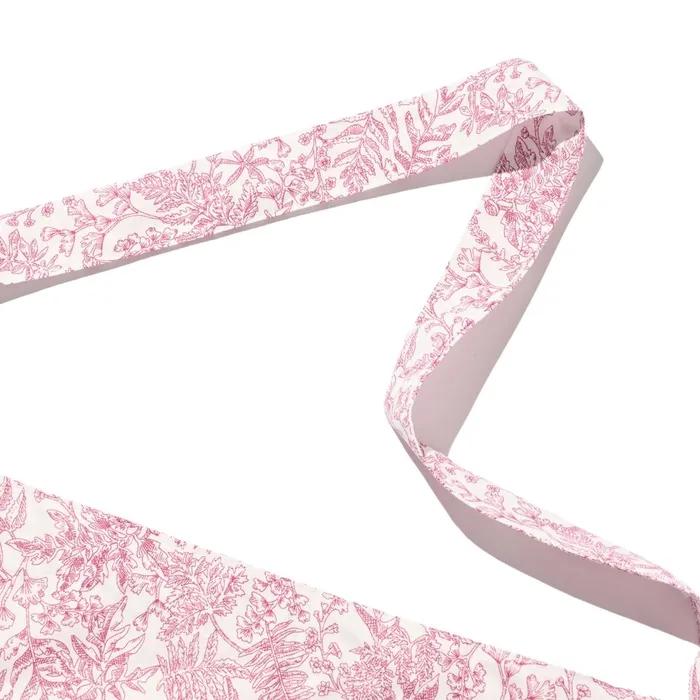 Flower Paisley Logo Shoulder Eco Bag (Red)