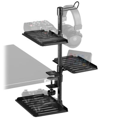 Bauhutte Lydinterface Stand Under Skrivebord Hovedsæt Lydmixer Opbevaring Retrofit BHP-A220-BK
