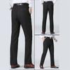 Men’s Breathable Casual Pants Cotton High Waist Lightweight Straight Trousers for Male Comfortable Fit Loose Business Work Dress Pant with Pocket
