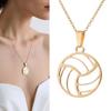Elegant Stainless Steel Volleyball Jewelry Gift  Adjustable Neckchain Comfortable Corrosion Resistant Necklace