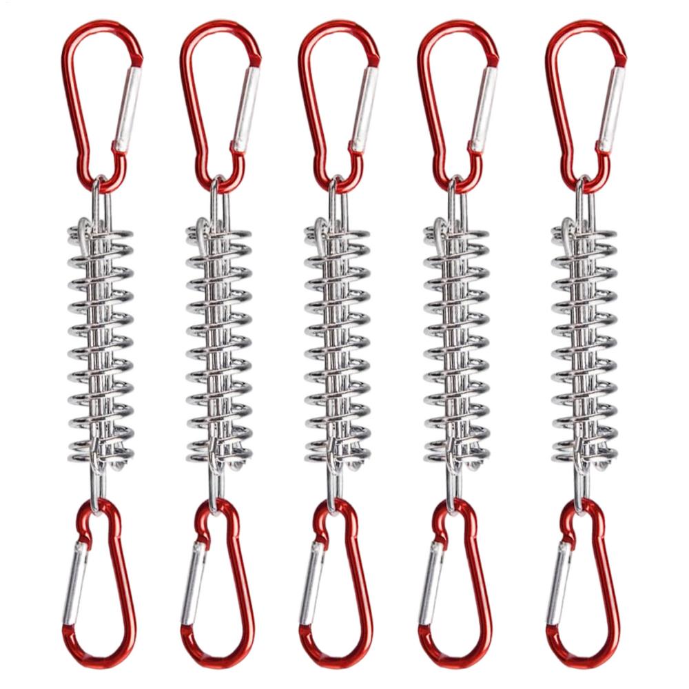 Stainless steel Tent Wind Rope Spring Buckle Tent Tensioner Camping High Strength Lightweight Camping Accessories for Picnic