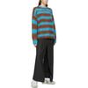 WE11DONE Striped Knit Crew Neck Long Sleeve Pullover Sweater Unisex Sweater Blue WD-KT9-20-008-U-BL