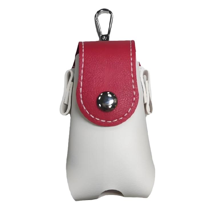 PU Leather Golf Ball Pouches With Keychain Hook Waterproof Golf Ball Organiser Bag for Small Accessories Management