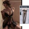 Plus Size Women's Transparent Lace Sleepwear - Sexy, Easy-Remove, Tempting