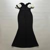 New Evening Dress Elegant Fashion Off-Shoulder V-Neck Bandage Dress Sexy Party Fishtail Dress Outside