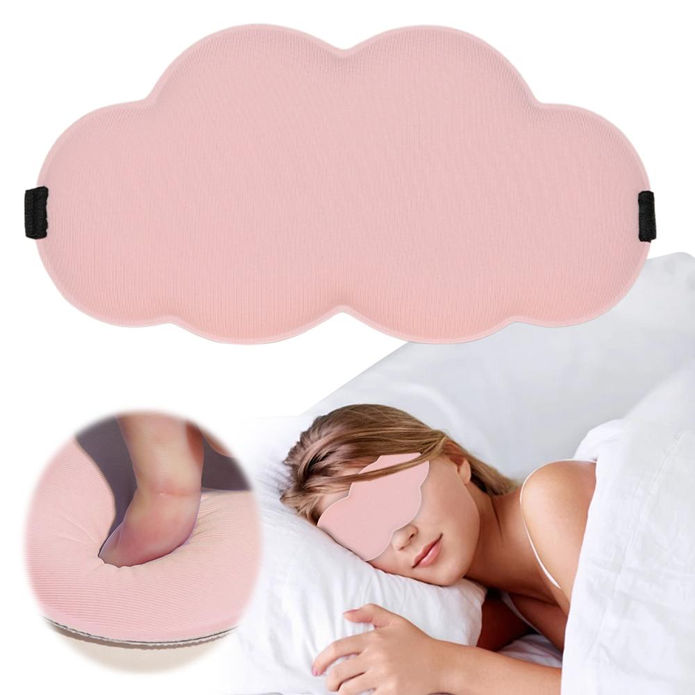 

Маска для сна Cloud Eye Shade Memory Foam Eye Mask для йоги Travel Nap / Pink