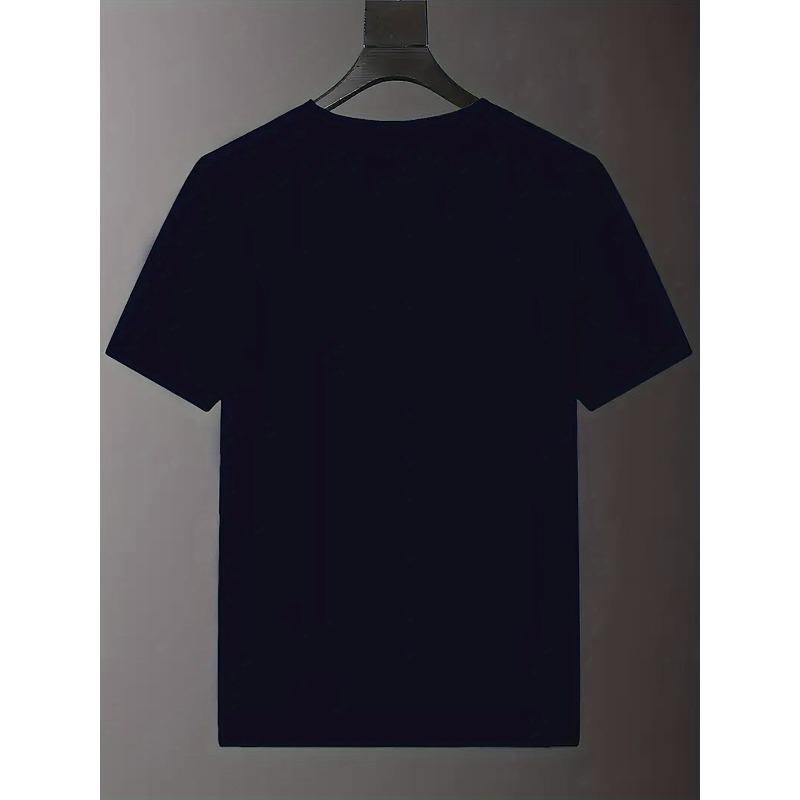 Europese maten Heren Wit T-shirt - Gedurfde Zwarte '7' Grafische Tee, Lichtgewicht Zomerhemd voor Dagelijks & Formeel Gebruik
