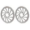 2 Pcs Bike Disc Brake Rotors Lightweight Fast Heat Dissipation Steel High Hardness Mountain Bike