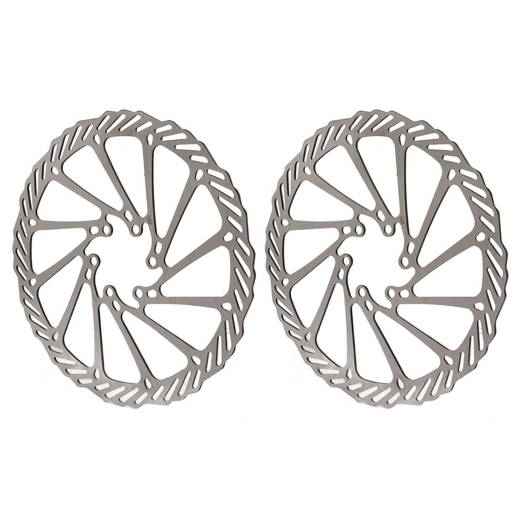 2 Pcs Bike Disc Brake Rotors Lightweight Fast Heat Dissipation Steel High Hardness Mountain Bike
