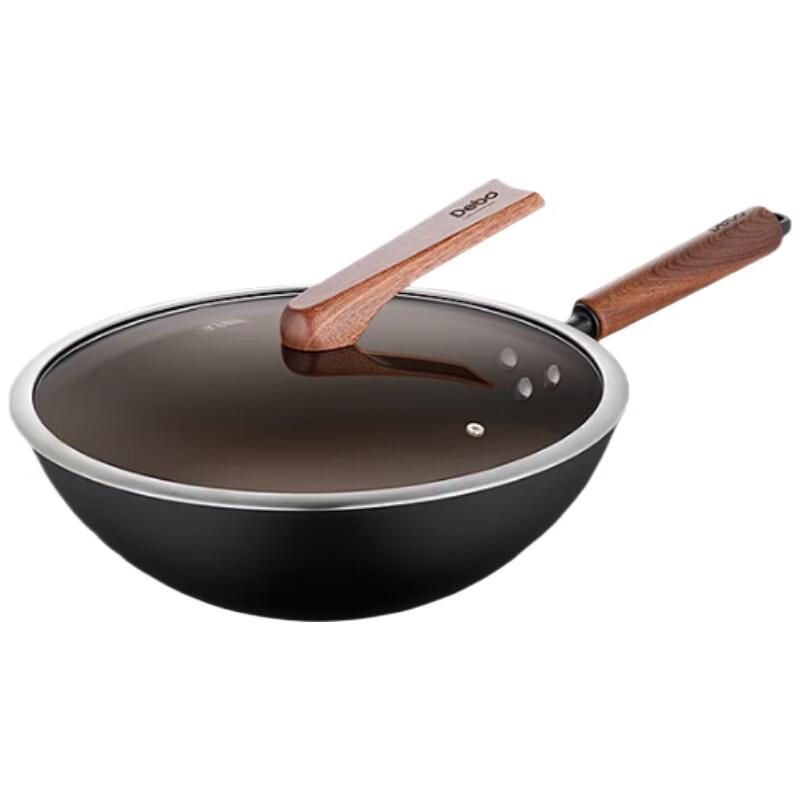 Debo Titanium Cast Iron Non-stick Wok