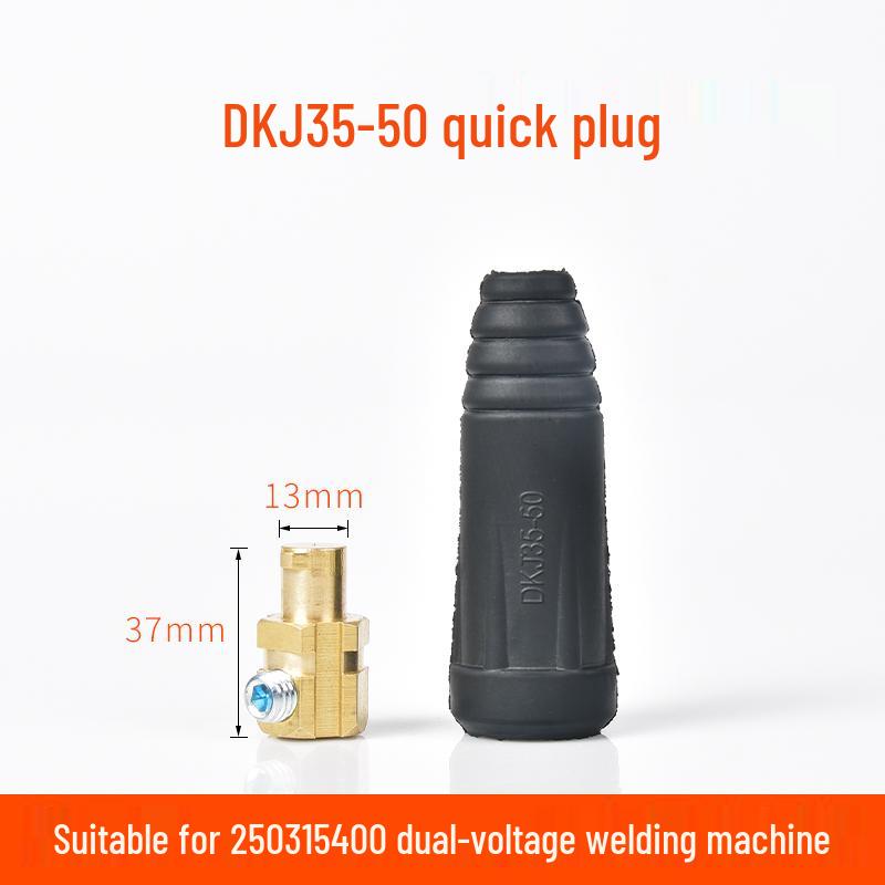 Europäisches Schnellkupplungs-Schweißkabelsatz: Reine Kupfer DKJ10-25 Stecker & Buchsen