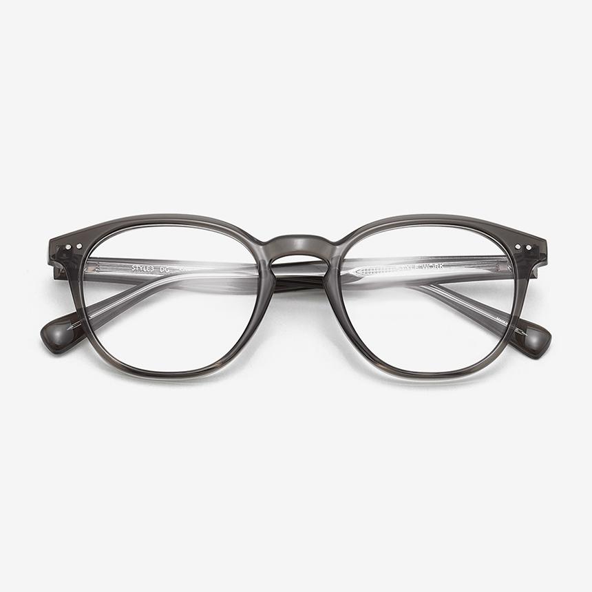 Seutailwokeu Style3 Dg_Dark Gray Transparent Stylework Eyeglass Frames