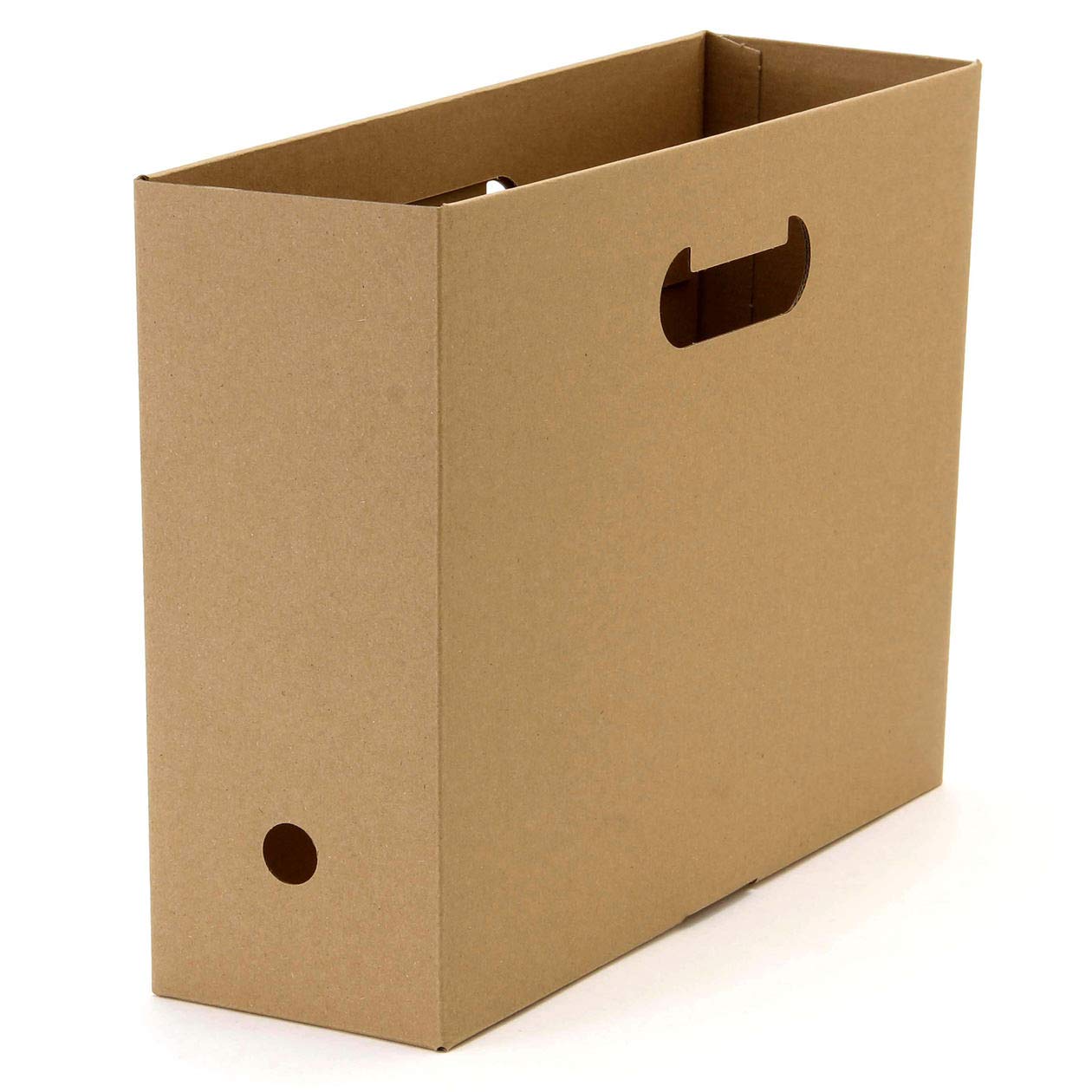 

MUJI Assembly Cardboard File Box Set of 5 A4 Size 02081355 One-Touch - - коричневый