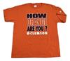 Russell Mens Clemson Tigers How Orange Are You? Shirt New L
