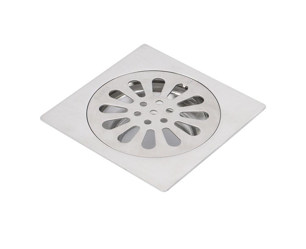 100x100mm Thick Stainless Steel Square Anti-Odour Shower Drain