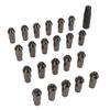22PCS Tapered Lug Nuts with Nut Sleeve Key Alloy Steel Universal Forged Lock Nut Replacement for TOYOTA Titanium M12x1.5