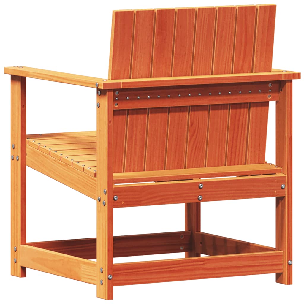 Vidaxl Garden Chair, Waxed Brown, 62X56X77 Cm, Pine Wood