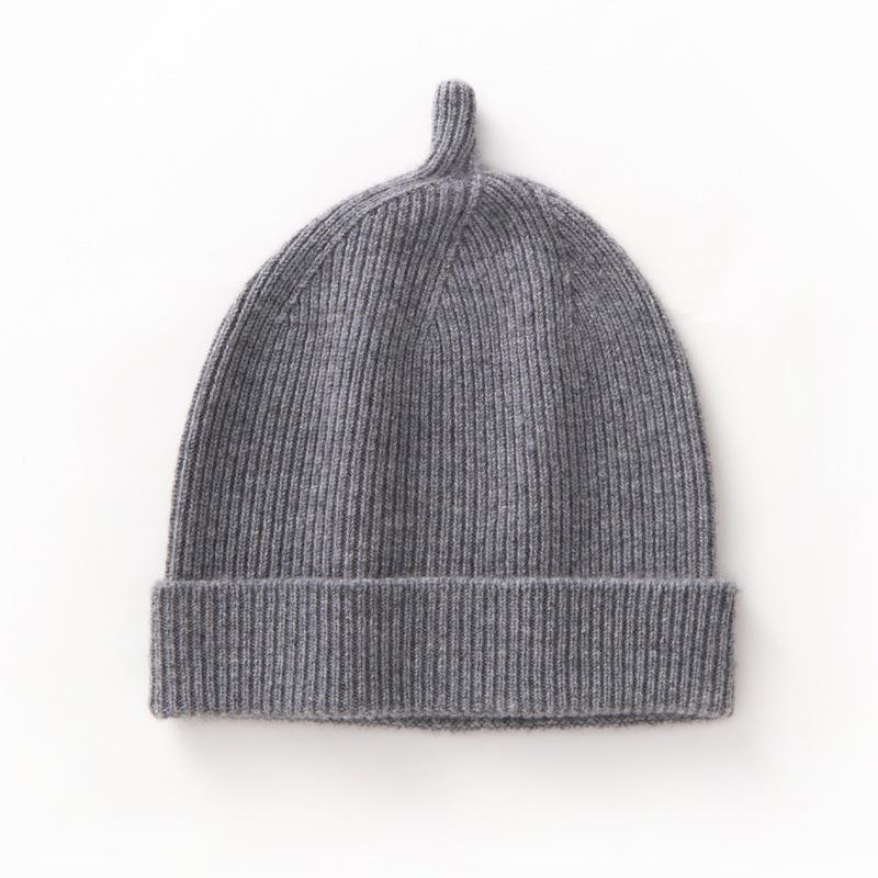 Children's Cashmere Wool Knit Ear Protection Hat - Cute, Versatile, and Warm for Babies and Toddlers.