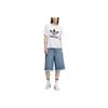 Adidas Originals SS25 Denim Jorts Fashion Versatile Loose Fit Sports Denim Shorts Women Shorts KB5432
