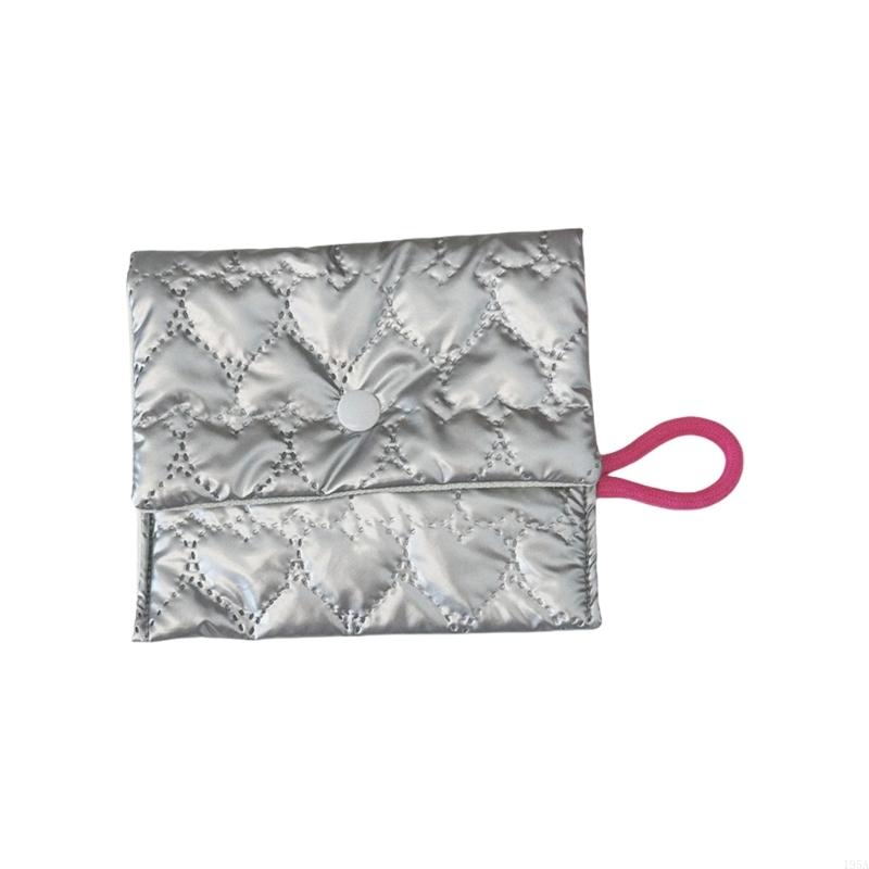 Quilted Silver Storage Pouches Fashionable and Practical PU Materials Bags for Everyday Use Portable Designs for Women Dropship