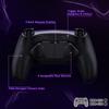 EXtremeRate RISE4 Plus MAX Back Paddle Kit für PS5 Controller mit klickenden Triggerstopps und programmierbarem Gummi-Rücktasten-Kit für PS5 Controller
