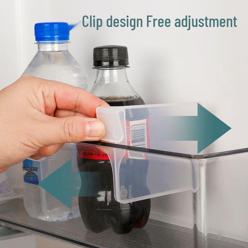 Adjustable Refrigerator Divider Clips - Door Organizer & Small Buckles for Universal Drawer Storage