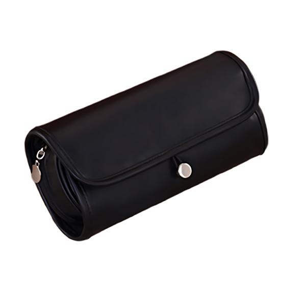 Travel Makeup Brush Bag Roll Up Makeup Brush Organizer 12 Slots Makeup Brush Case with Zipper Pocket for Cosmetic Essentials Makeup Brushes