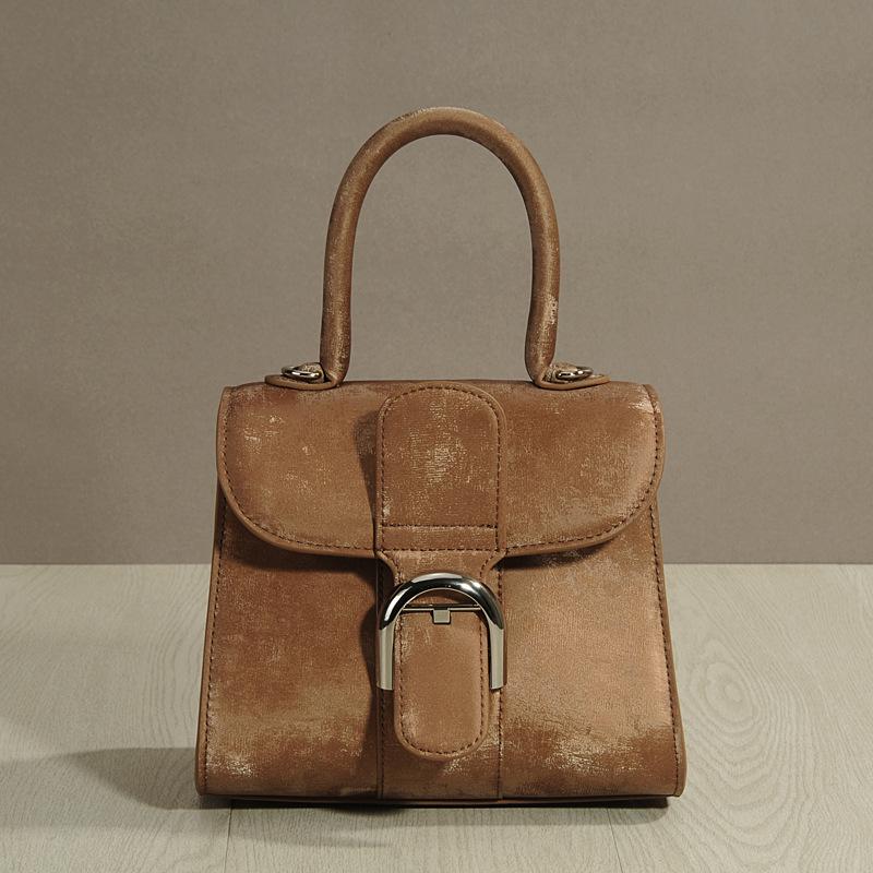 Сумка Delvo 2024 Chinese Horseshoe: Высококачественная женская сумка из натуральной кожи