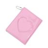 3-inch Solid Color Photo Album Love Hollow Photocard Holder With Heart Pendant Kpop Idol Cards Collect Book Polaroid Album
