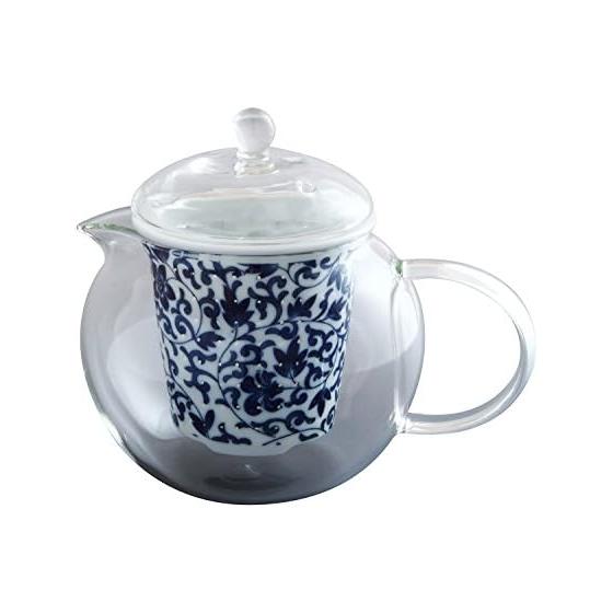 Toyo Ceramics Arita Ware Cerando Glass Stylish Pot Tetsusen Arabesque FC-550C