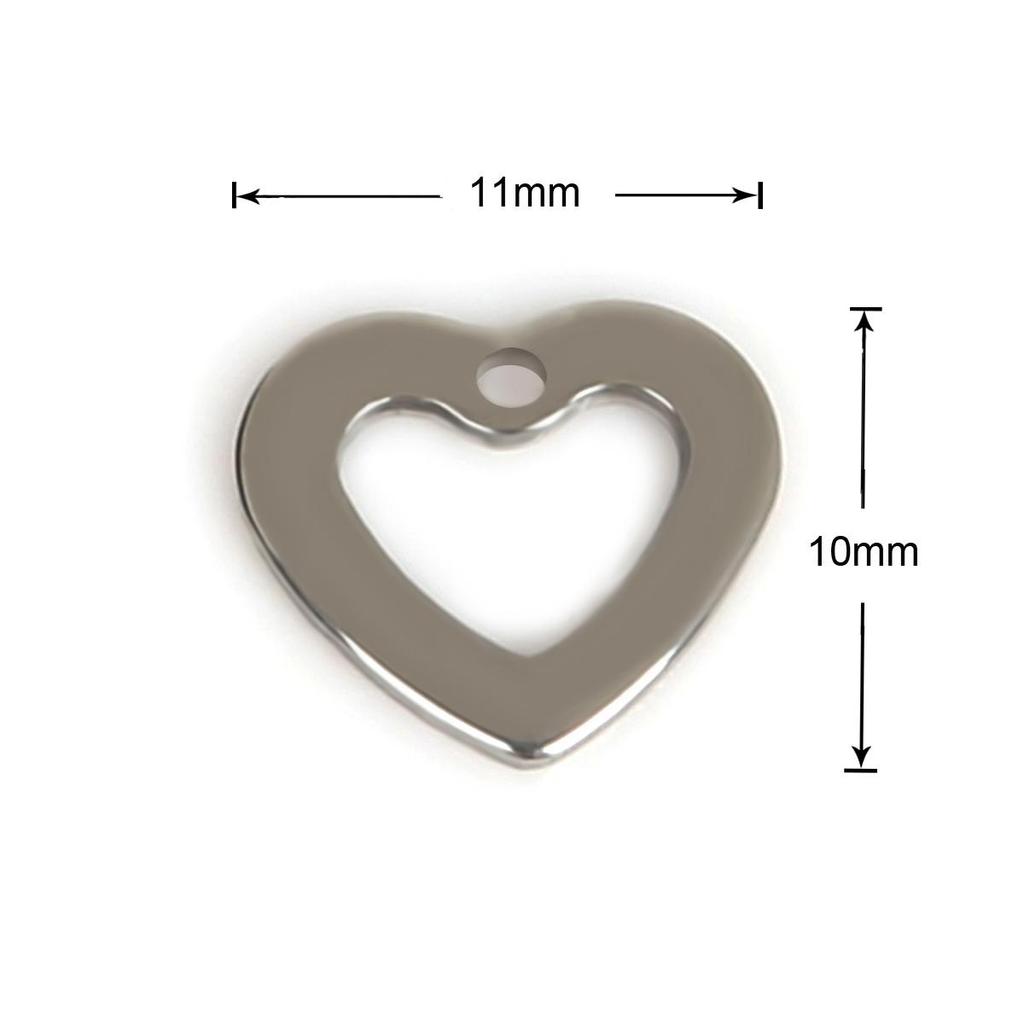 50Pcs Geometric Pendant Stainless Steel Charms For Women Kids Necklace Bracelet DIY Jewelry Making Accessories