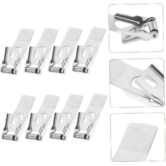 8pcs Spring Clip Retaining Clips for Recessed Lighting Fixed Clip for Panel Lamp Durable Light Securing Clamps Compatible Lamp Accessories for