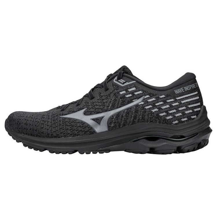 Mizuno Wave Inspire 17 Waveknit Lightweight Low-Top Running Shoes Men Sneakers Black J1GC211389
