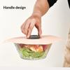 Food Safe Reusable Silicone Suction Lid Heat Resistant Sealed Cover Fit Pot Pan Bowl Cup for Kitchen