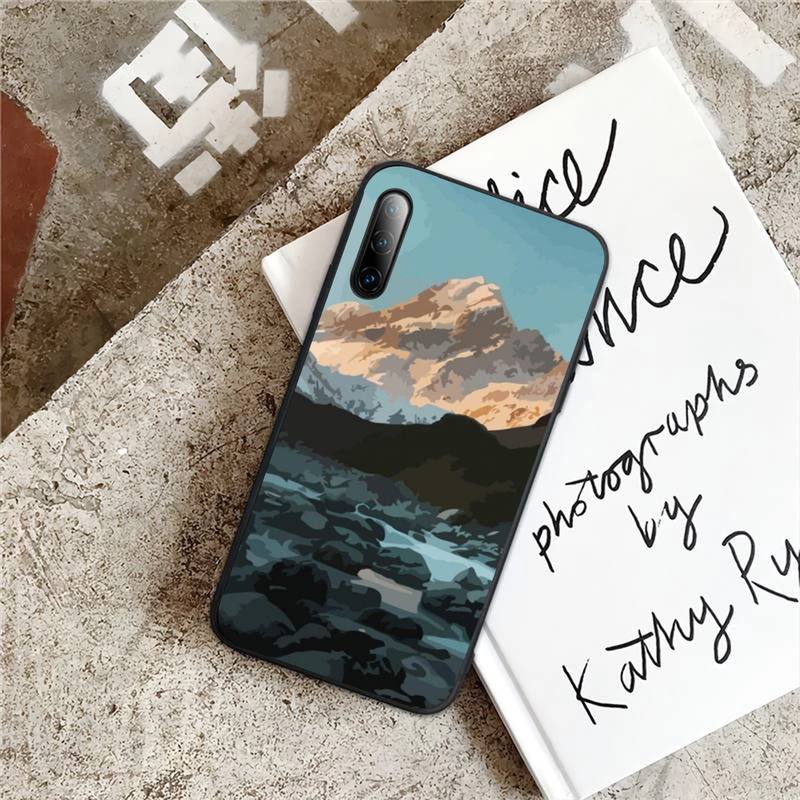 Schöne Berg Handyhülle für Samsung A70 A50 A30 A20 A10 A30S A50S A51 A71 A52 A72 A 70 50 30 S 50S Hülle