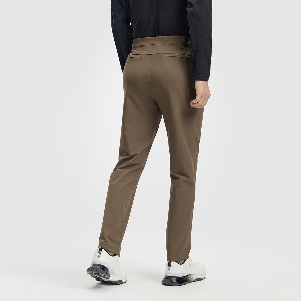 Fila Fleece Lined Classic Simple Fashion Sports Golf Versatile Woven Casual Pants Men Bottoms Caramel A11M615810FBN