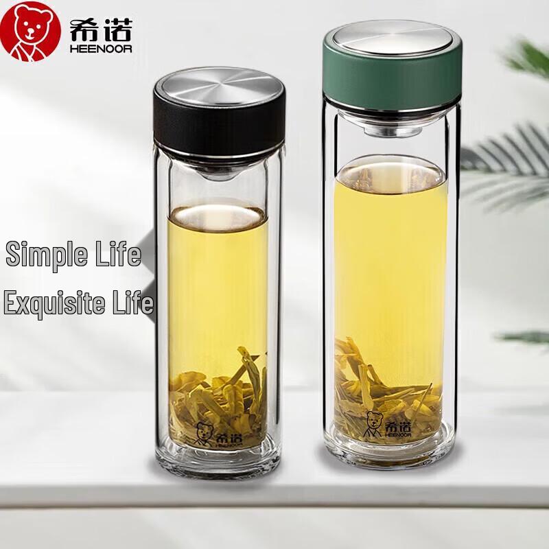 Heenoor Double-Layer Glass Tea Cup