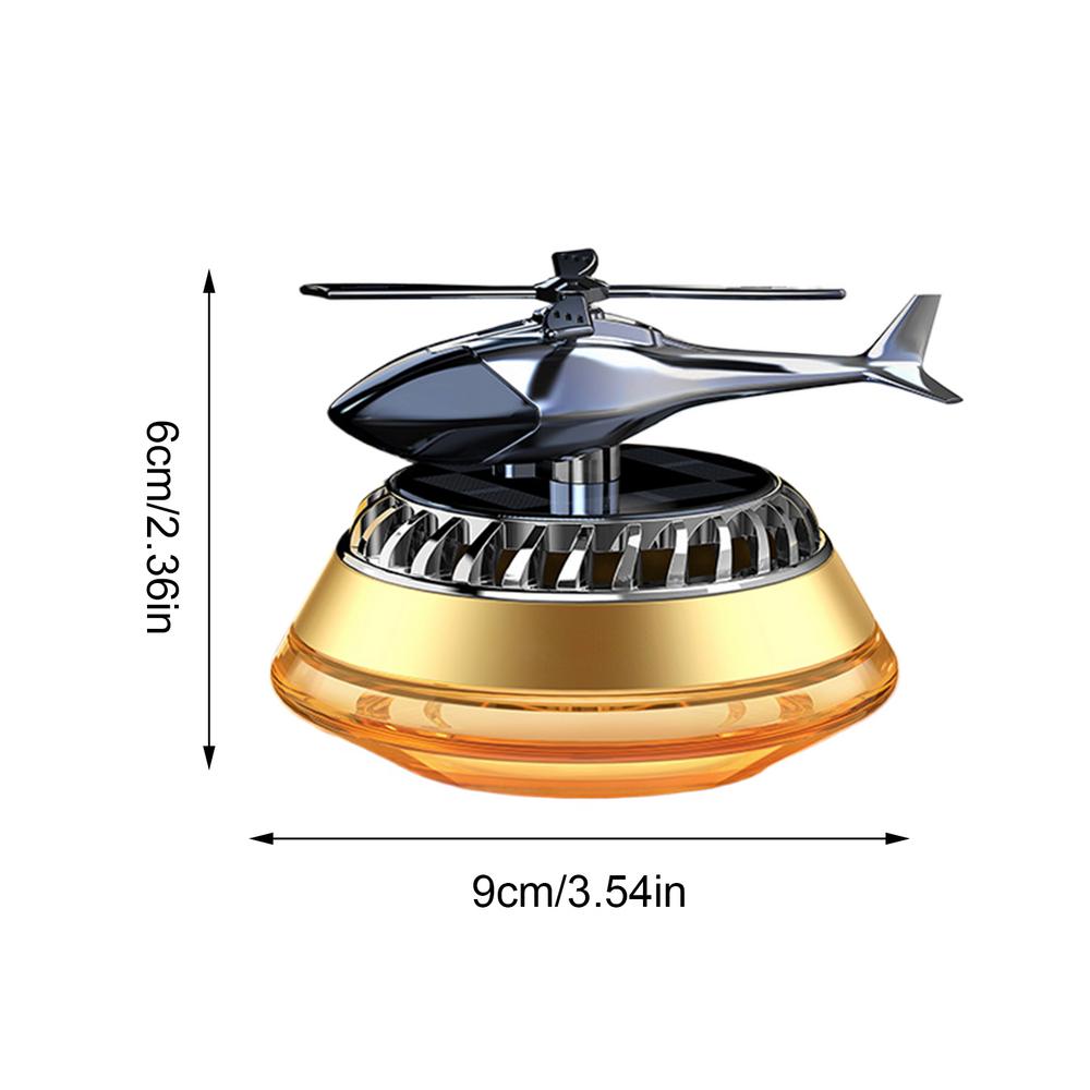 Car Air Fresheners Solar Rotating Helicopter Car Decorations Car Fragrance Flavoring Diffuser Perfume Auto Interior Accessories