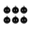 4/6Pcs 6/8/10cm Black Christmas Ball PVC Christmas Home Decoration  Shopping Mall