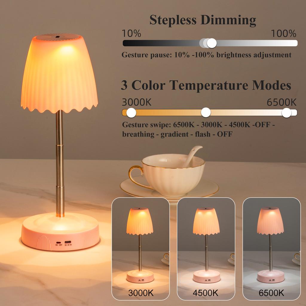 Modern Nordic-Inspired Table Lamp USB Charging Adjustable Brightness for Home Office Hotel Induction Desk Light