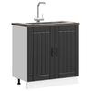 Lucca Black Sink Base Cabinet