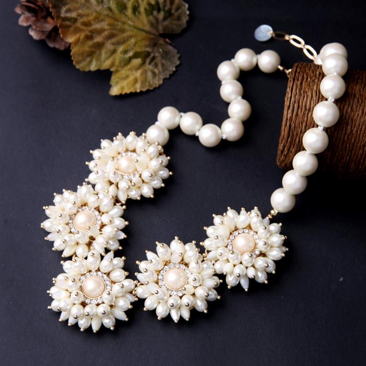 Exaggerated Statement Necklace For Women Bohemian Multicolor Stone Necklaces Big Discount Fashion Jewelry Clearance Sale