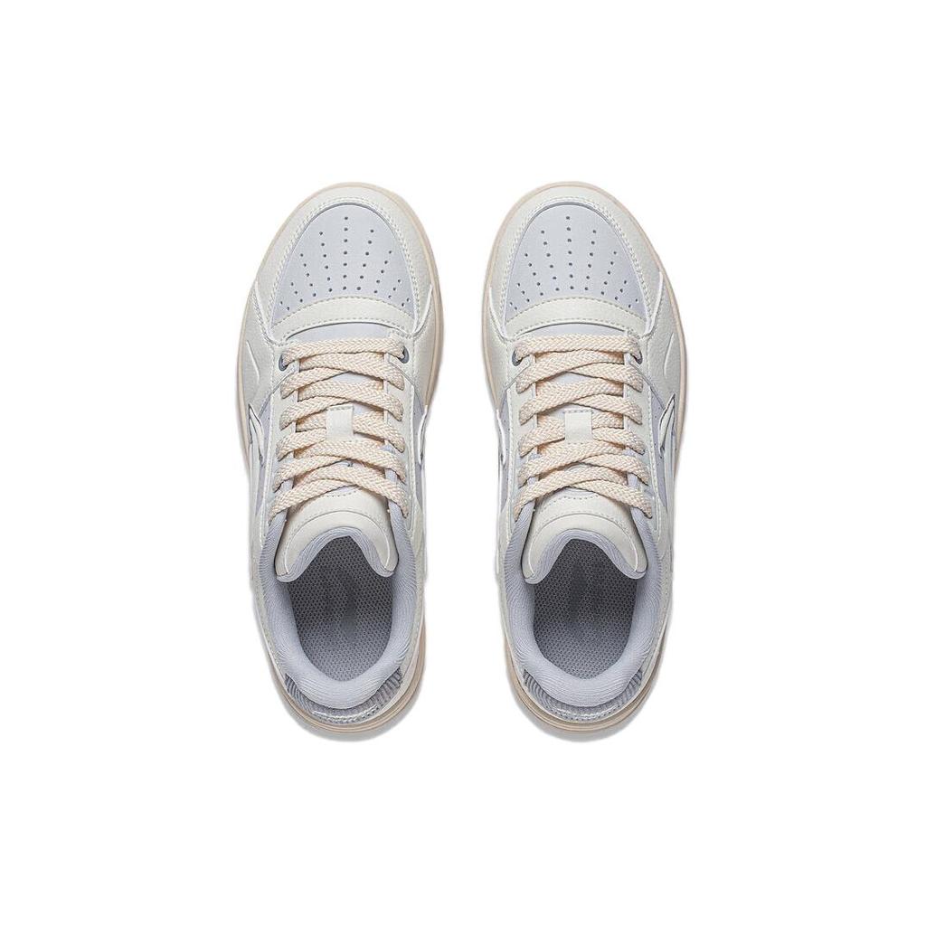 Li Ning Tianji 2.0 Comfortable Slip Resistant And Breathable Low top Skateboard Shoes Women's White Gray AGCT292-2