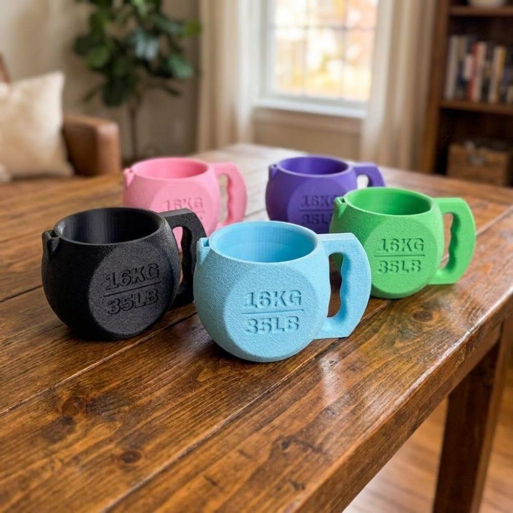 Heat Insulation Kettlebell Ice Cream Pint Holder Gym Themed Frozen Dessert Sleeve Home Kitchen